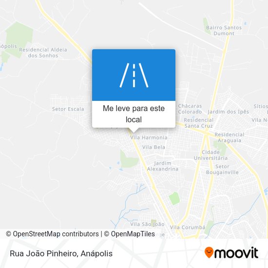 Rua João Pinheiro mapa