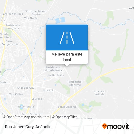 Rua Juhen Cury mapa