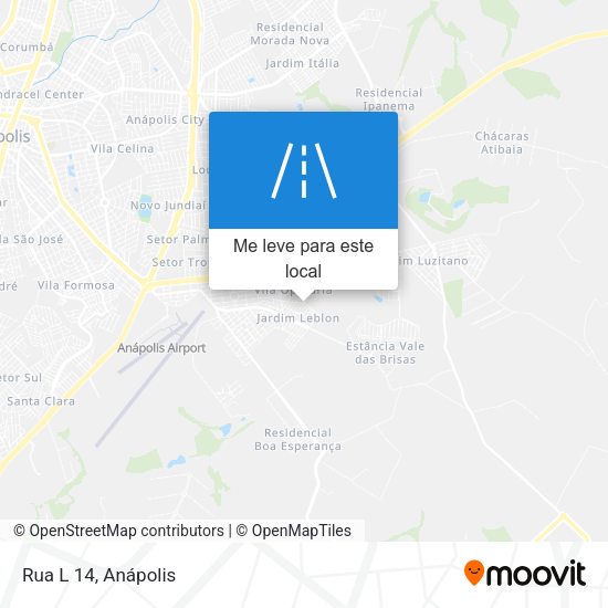 Rua L 14 mapa