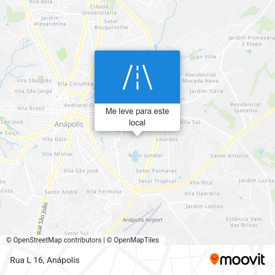 Rua L 16 mapa