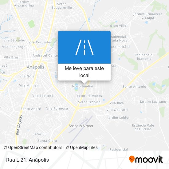 Rua L 21 mapa
