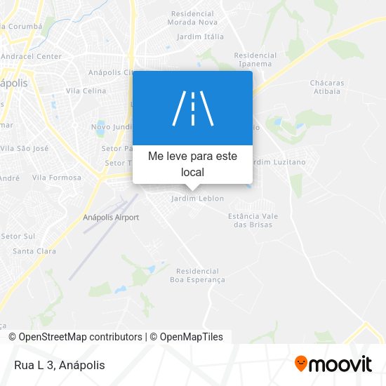 Rua L 3 mapa