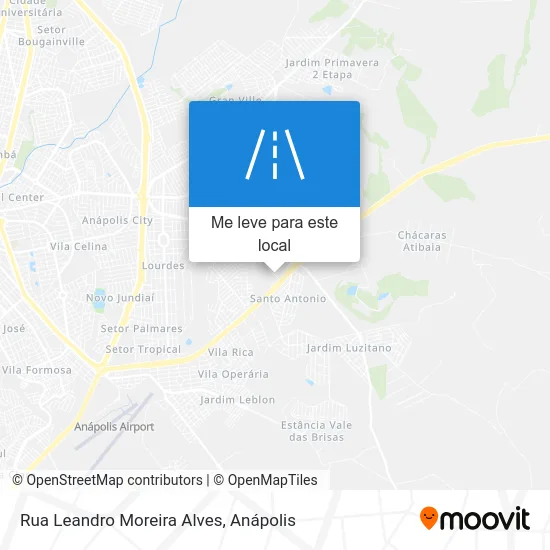 Rua Leandro Moreira Alves mapa