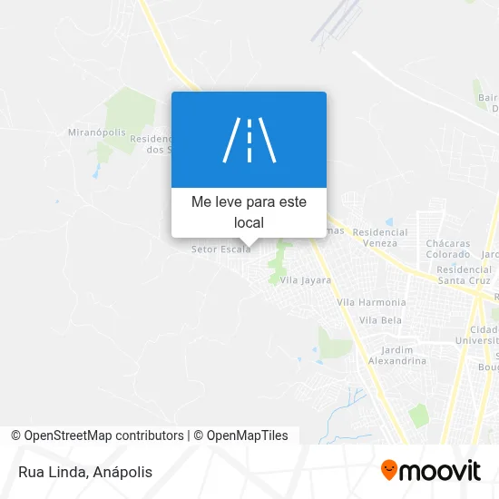 Rua Linda mapa