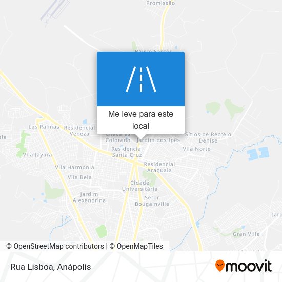 Rua Lisboa mapa