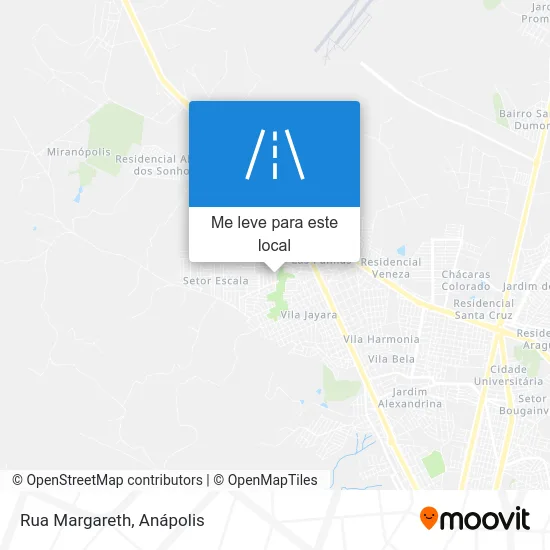 Rua Margareth mapa