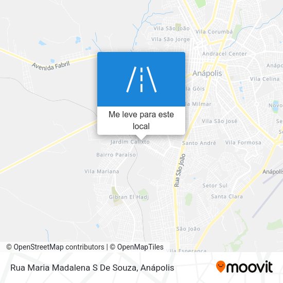 Rua Maria Madalena S De Souza mapa