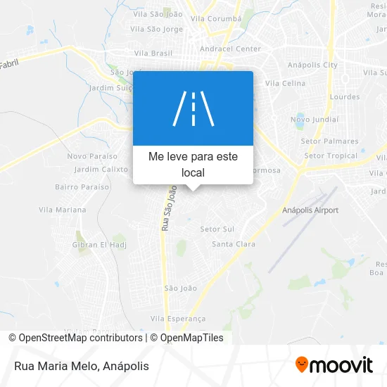 Rua Maria Melo mapa