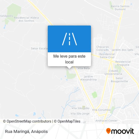 Rua Maringá mapa