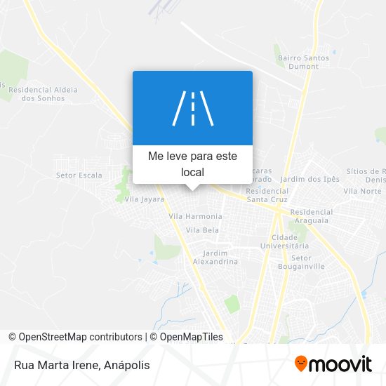 Rua Marta Irene mapa