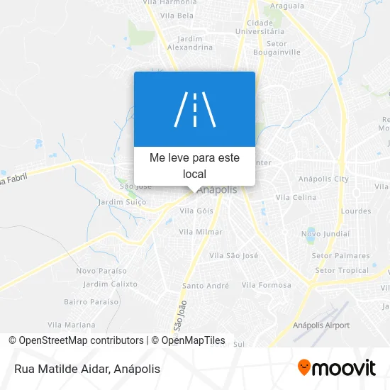 Rua Matilde Aidar mapa