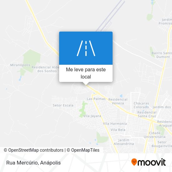 Rua Mercúrio mapa