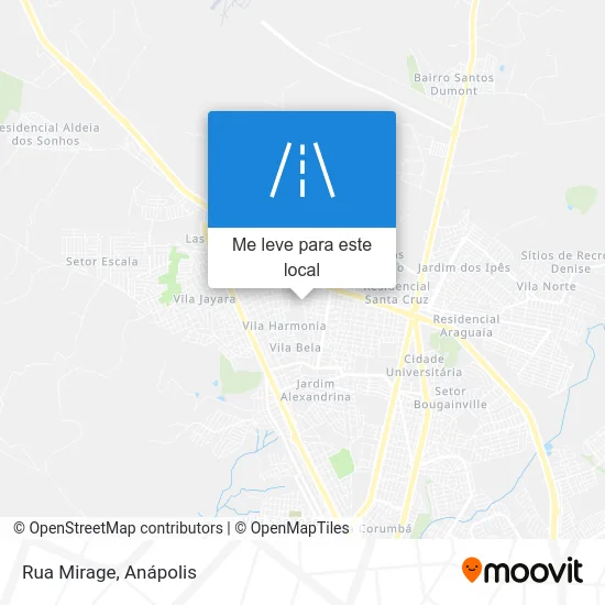 Rua Mirage mapa