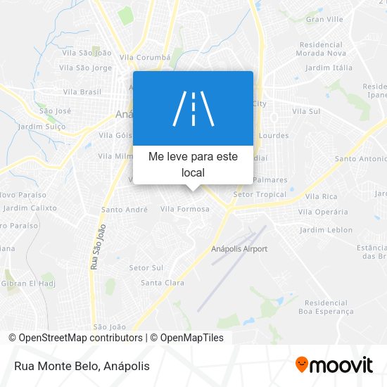 Rua Monte Belo mapa