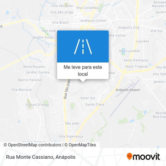 Rua Monte Cassiano mapa