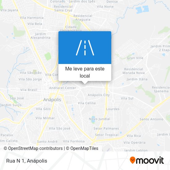 Rua N 1 mapa