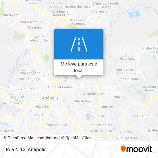 Rua N 13 mapa