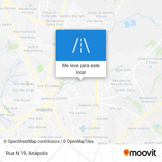 Rua N 19 mapa
