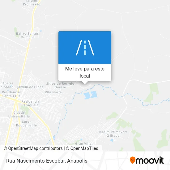 Rua Nascimento Escobar mapa