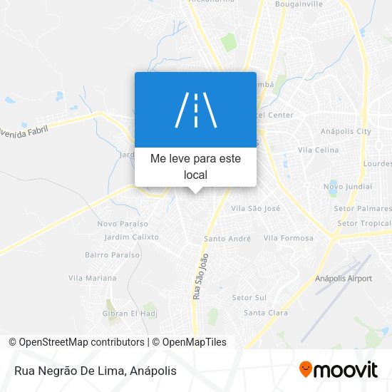 Rua Negrão De Lima mapa