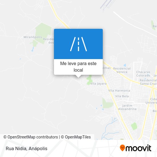 Rua Nidia mapa