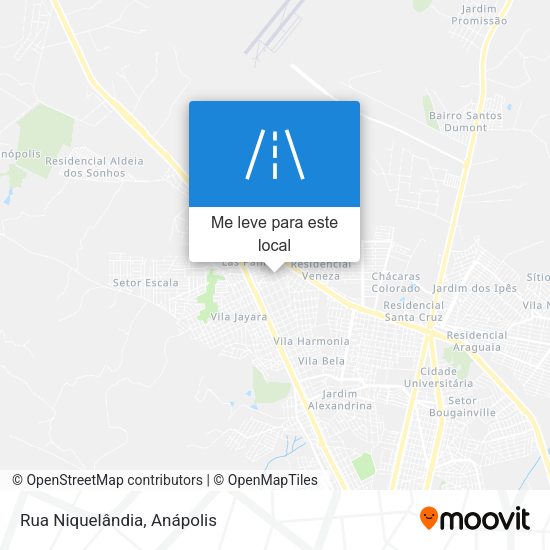 Rua Niquelândia mapa