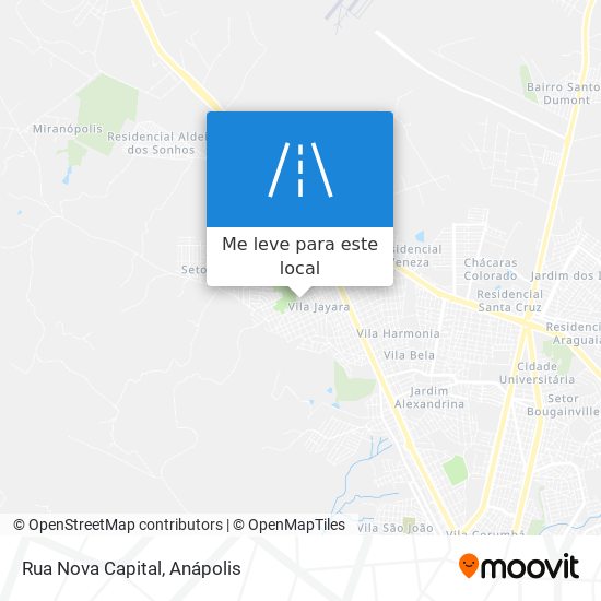 Rua Nova Capital mapa