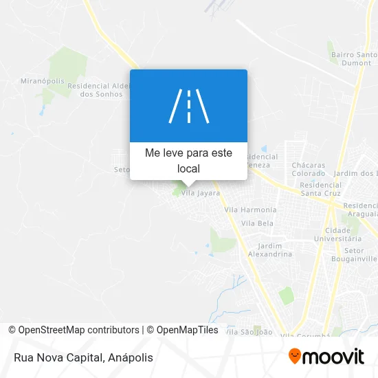 Rua Nova Capital mapa