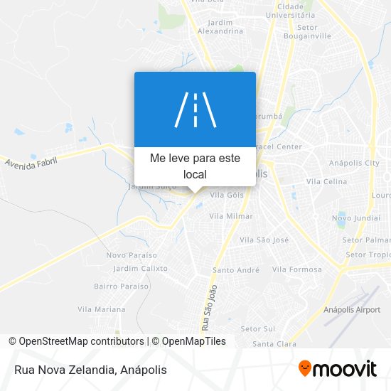 Rua Nova Zelandia mapa