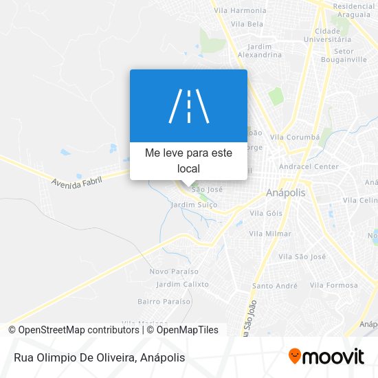 Rua Olimpio De Oliveira mapa
