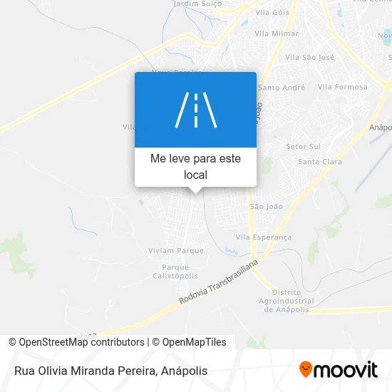 Rua Olivia Miranda Pereira mapa