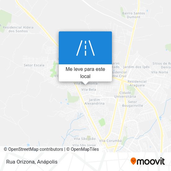 Rua Orizona mapa