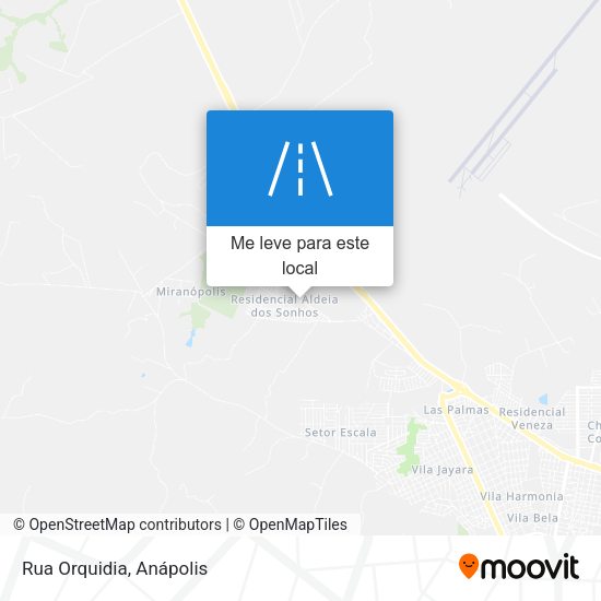 Rua Orquidia mapa