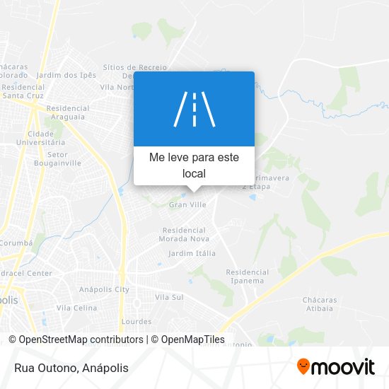Rua Outono mapa