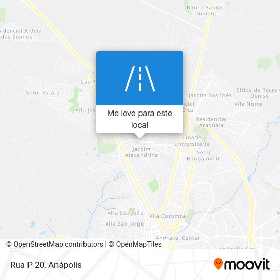 Rua P 20 mapa