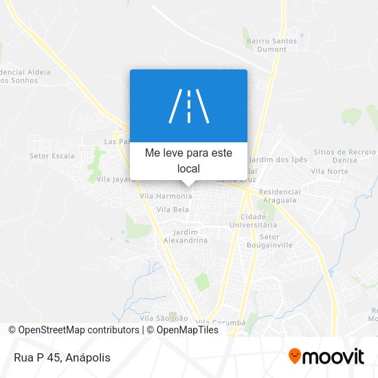 Rua P 45 mapa