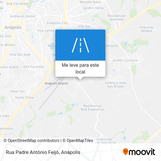Rua Padre Antônio Feijó mapa