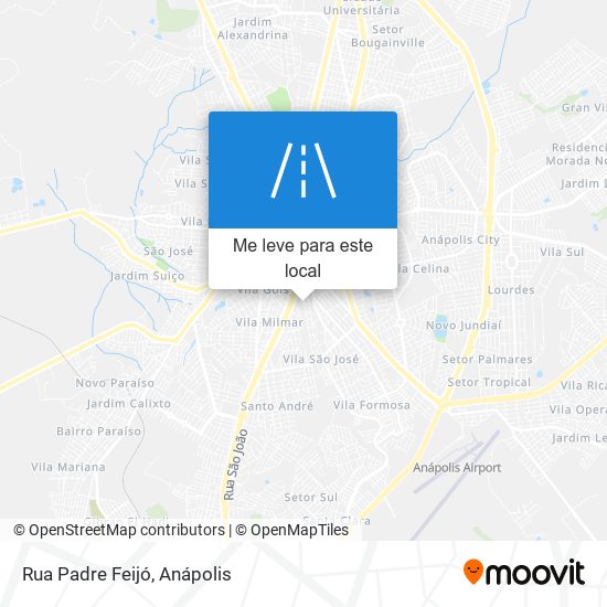 Rua Padre Feijó mapa