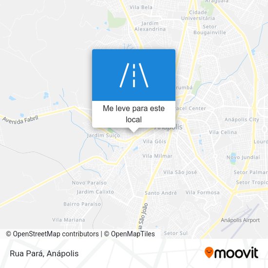 Rua Pará mapa