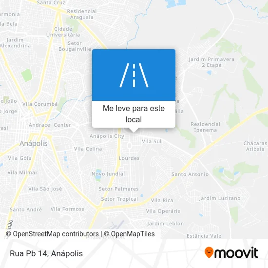 Rua Pb 14 mapa