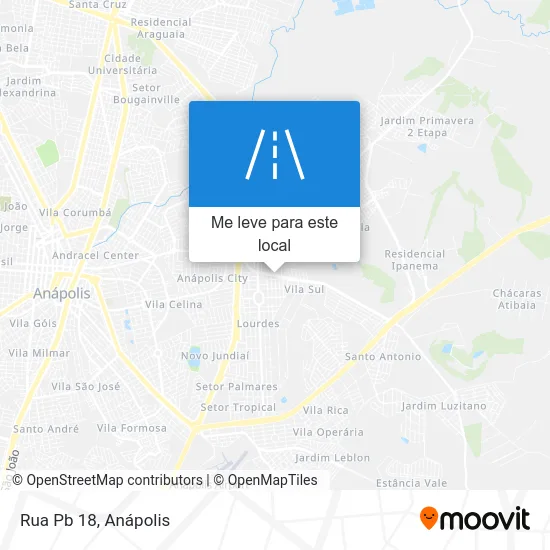 Rua Pb 18 mapa
