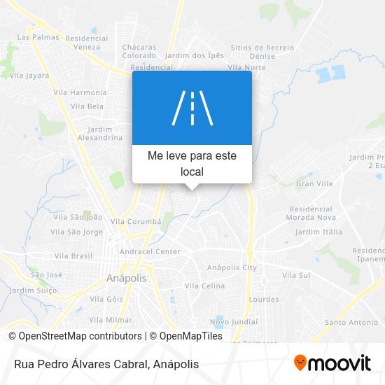 Rua Pedro Álvares Cabral mapa