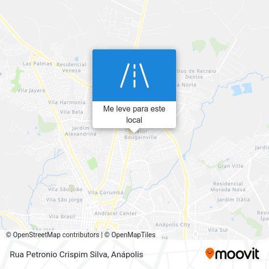 Rua Petronio Crispim Silva mapa