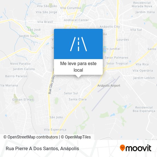 Rua Pierre A Dos Santos mapa