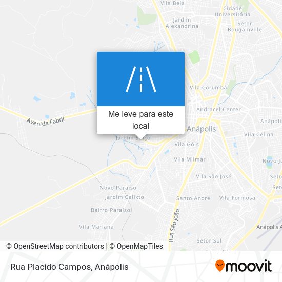 Rua Placido Campos mapa