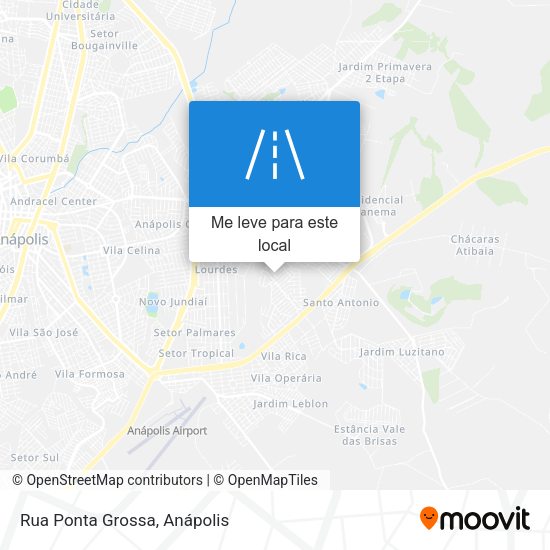 Rua Ponta Grossa mapa