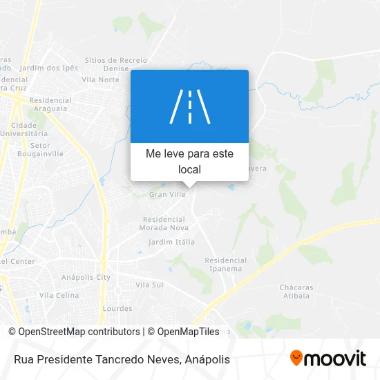 Rua Presidente Tancredo Neves mapa