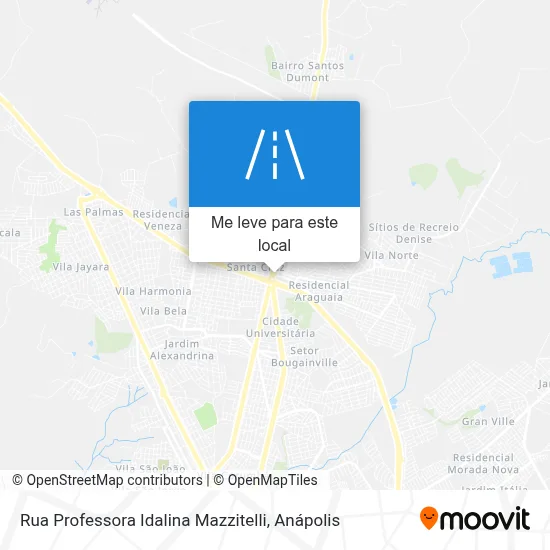 Rua Professora Idalina Mazzitelli mapa