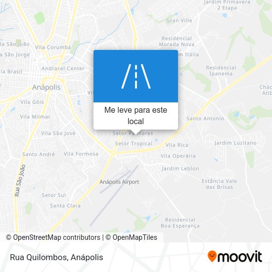 Rua Quilombos mapa