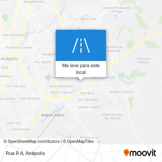 Rua R A mapa